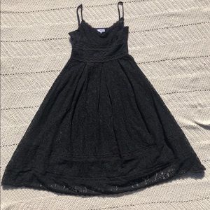 Black lace maxi dress